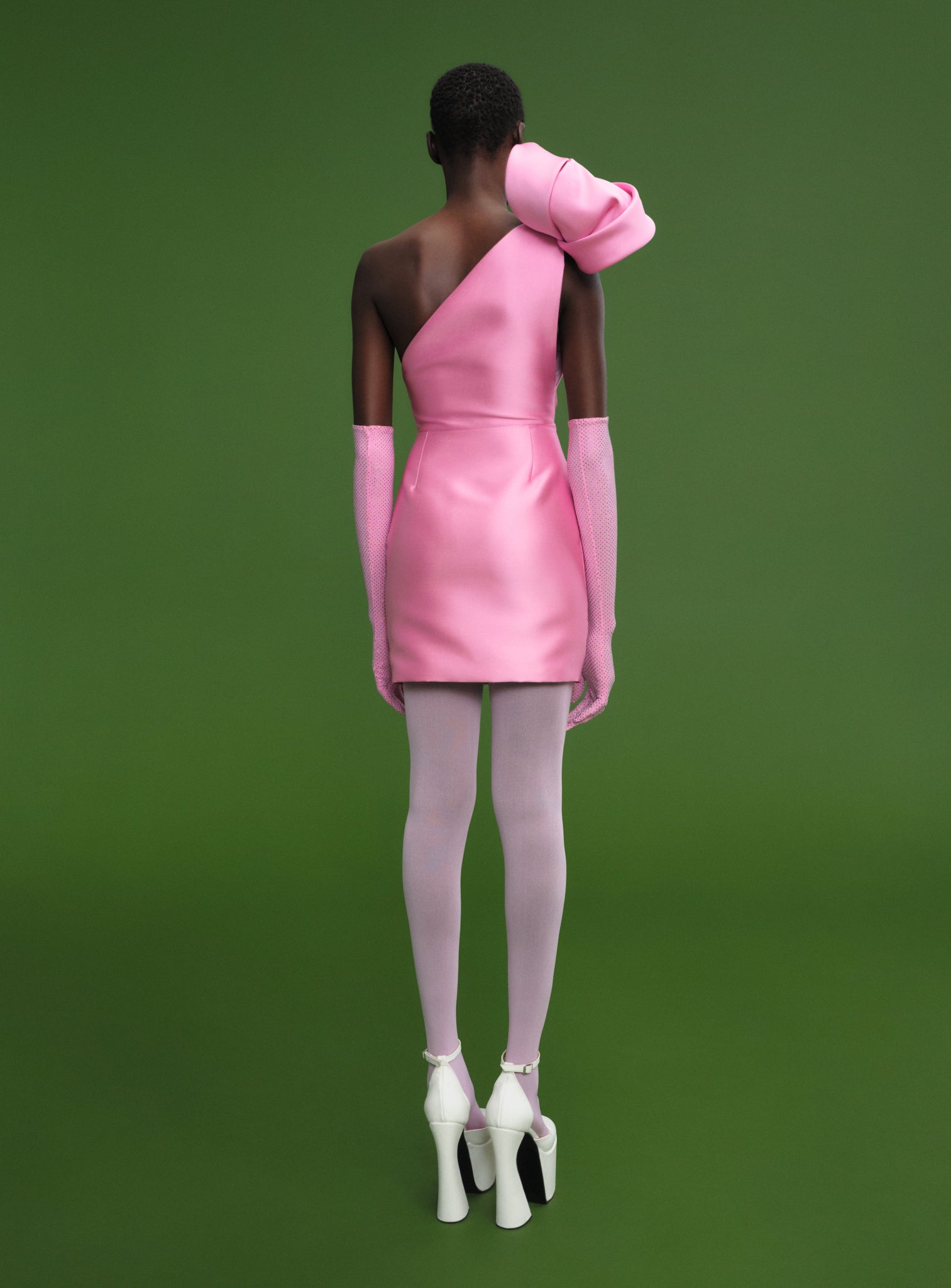 The Frida Mini Dress in Bubblegum