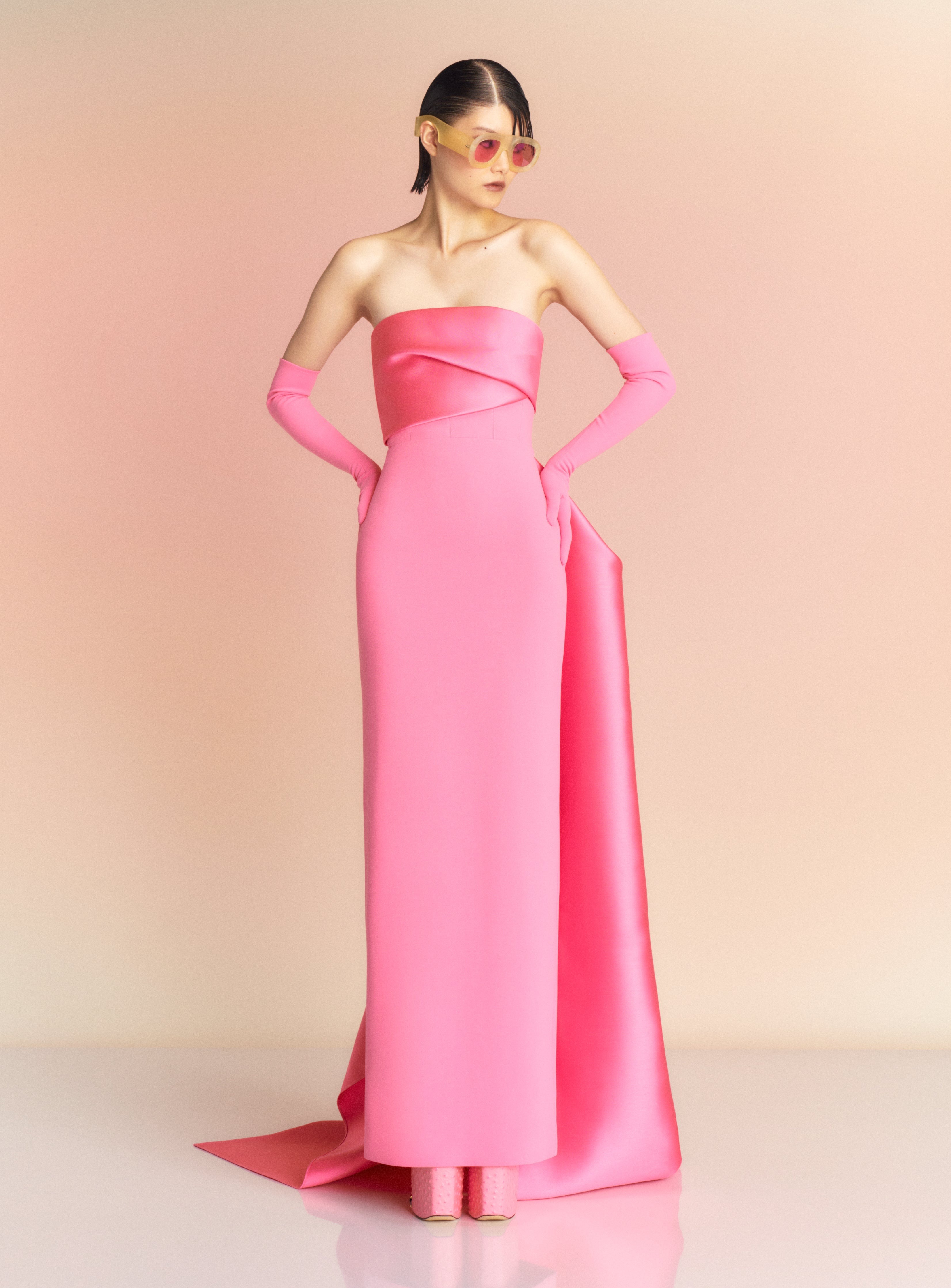 The Kinsley Maxi Dress in Rose Pink – Solace London US