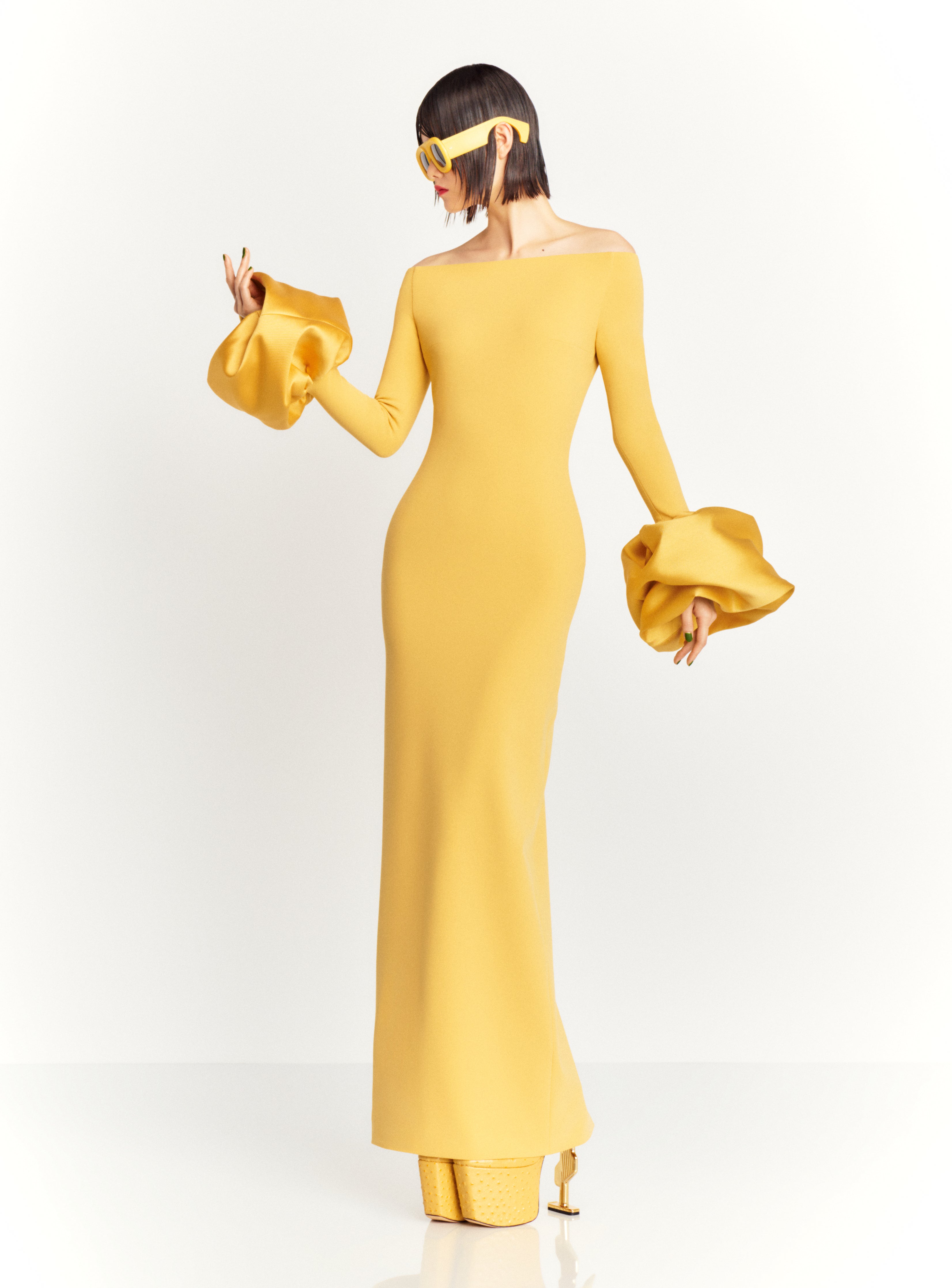 The Talia Maxi Dress in Sand – Solace London US