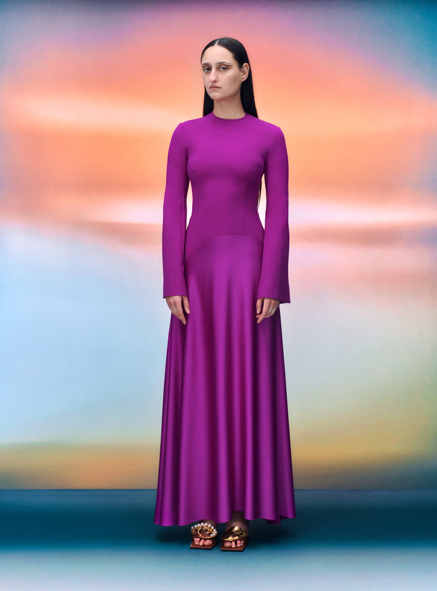 The Storm Maxi Dress in Purple