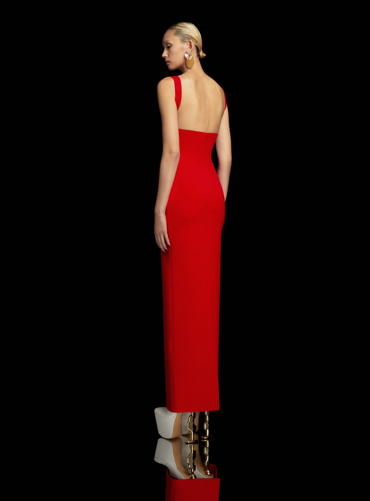 The Joni Maxi Dress in Red