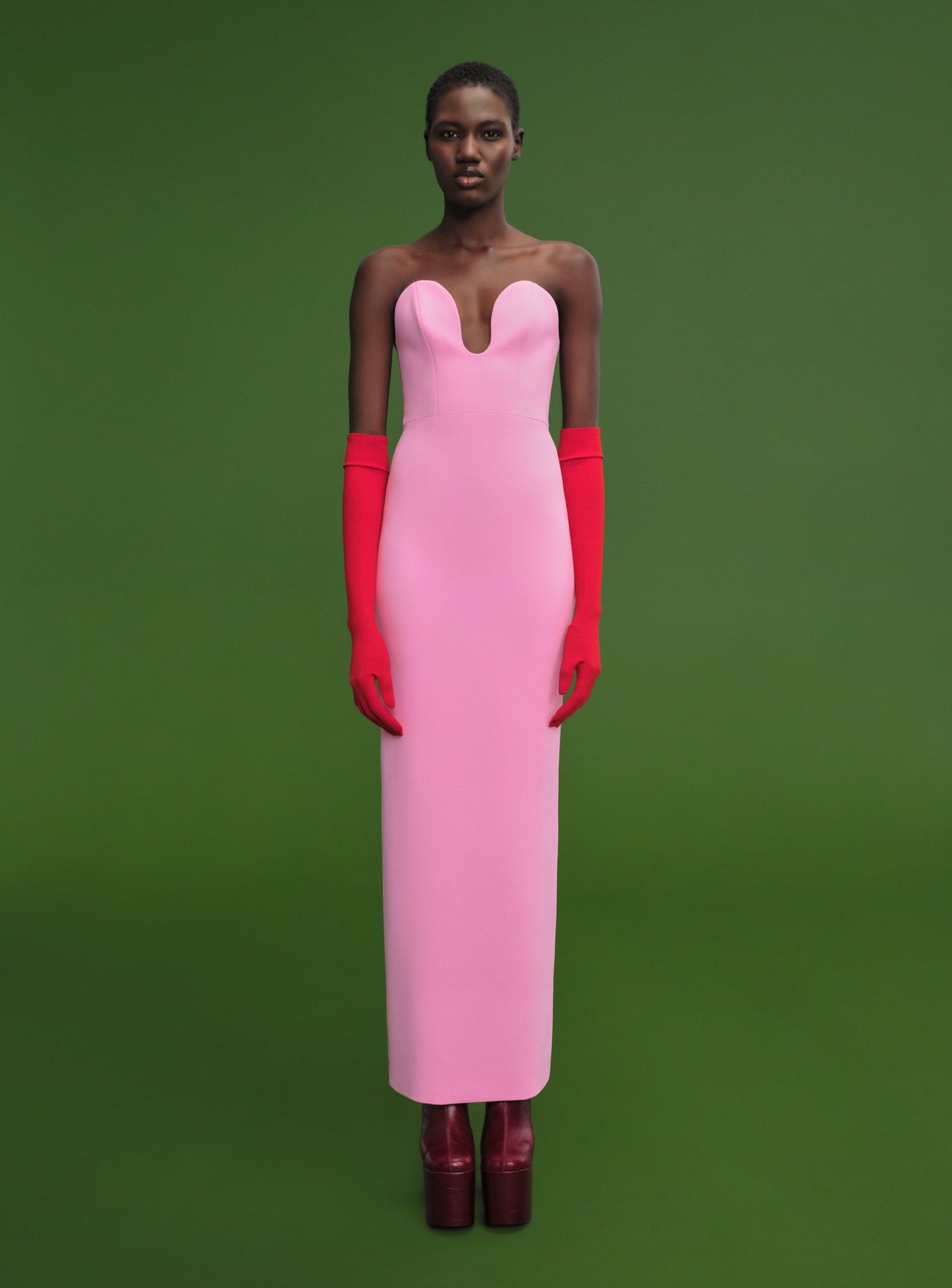 The Audrey Maxi Dress in Bubblegum