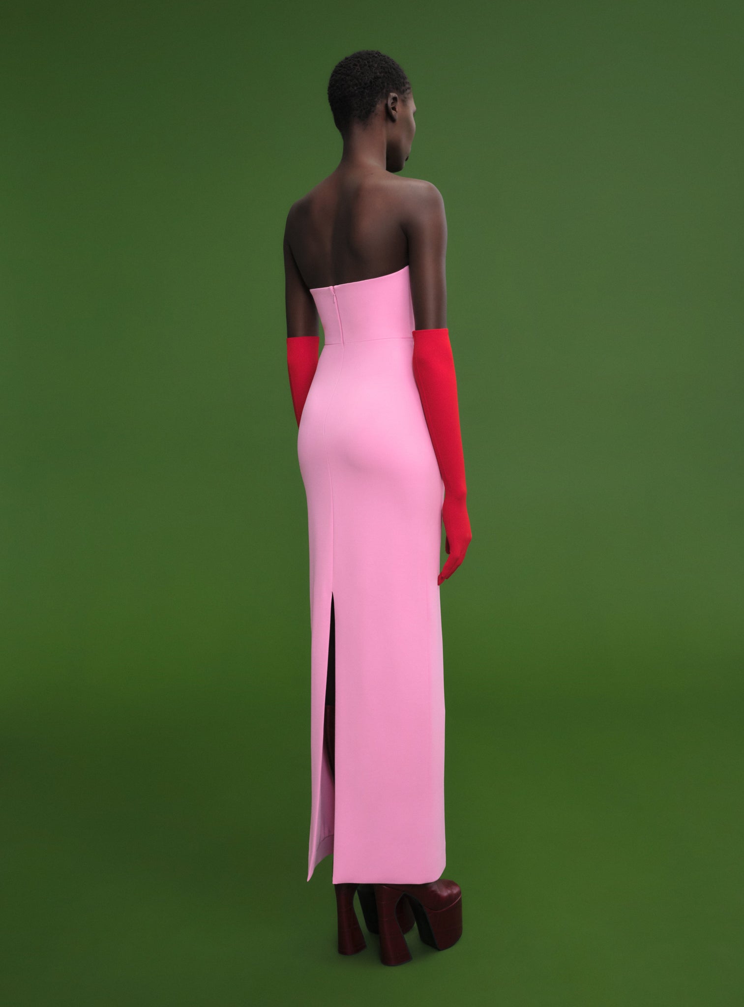 The Audrey Maxi Dress in Bubblegum