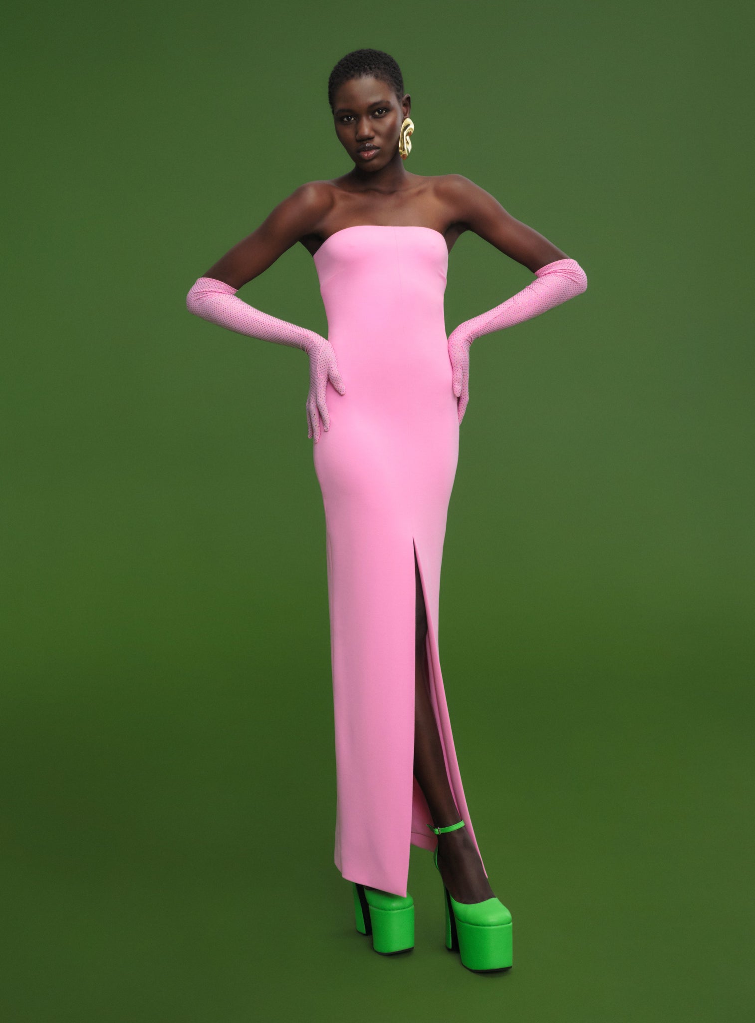 The Bysha Maxi Dress in Bubblegum