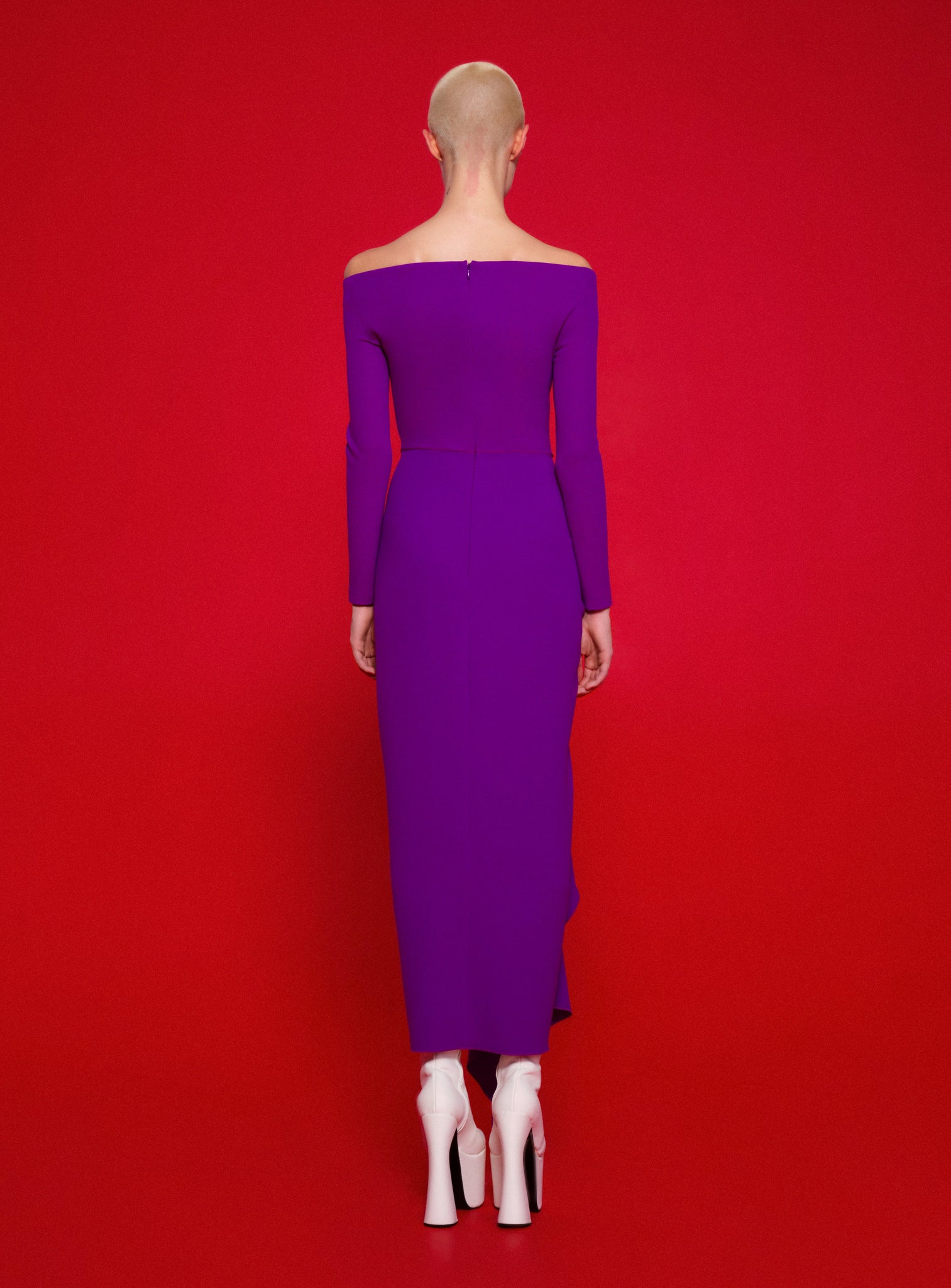 The Lotus Midaxi Dress in Purple