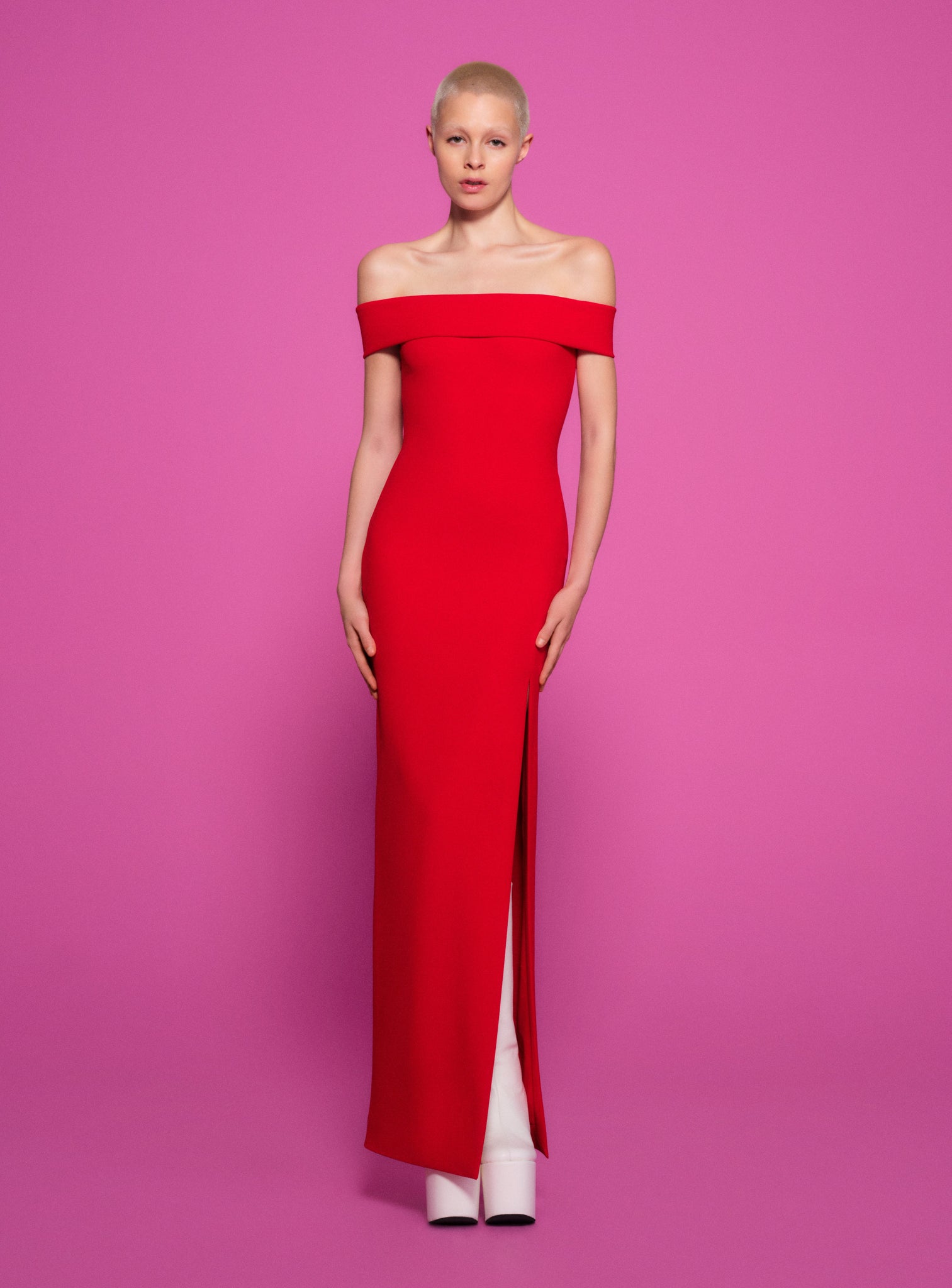 The Martina Maxi Dress in Red