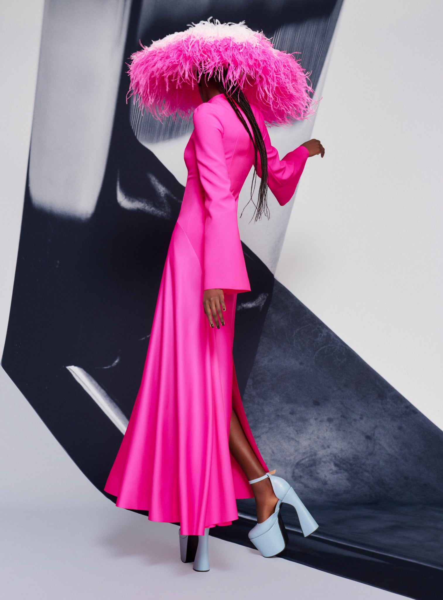 The Storm Maxi Dress in Hot Pink