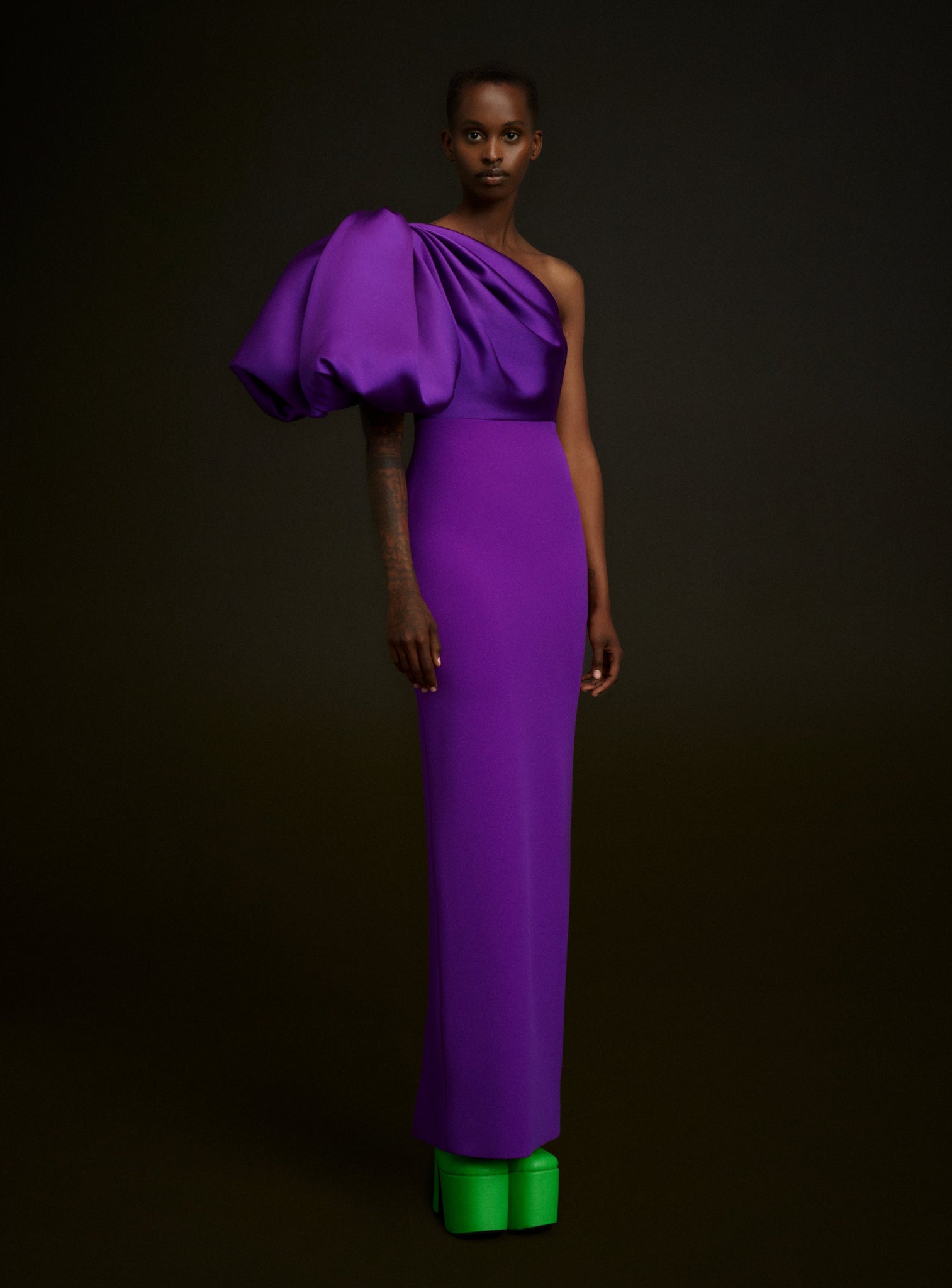 The Karli Maxi Dress in Purple