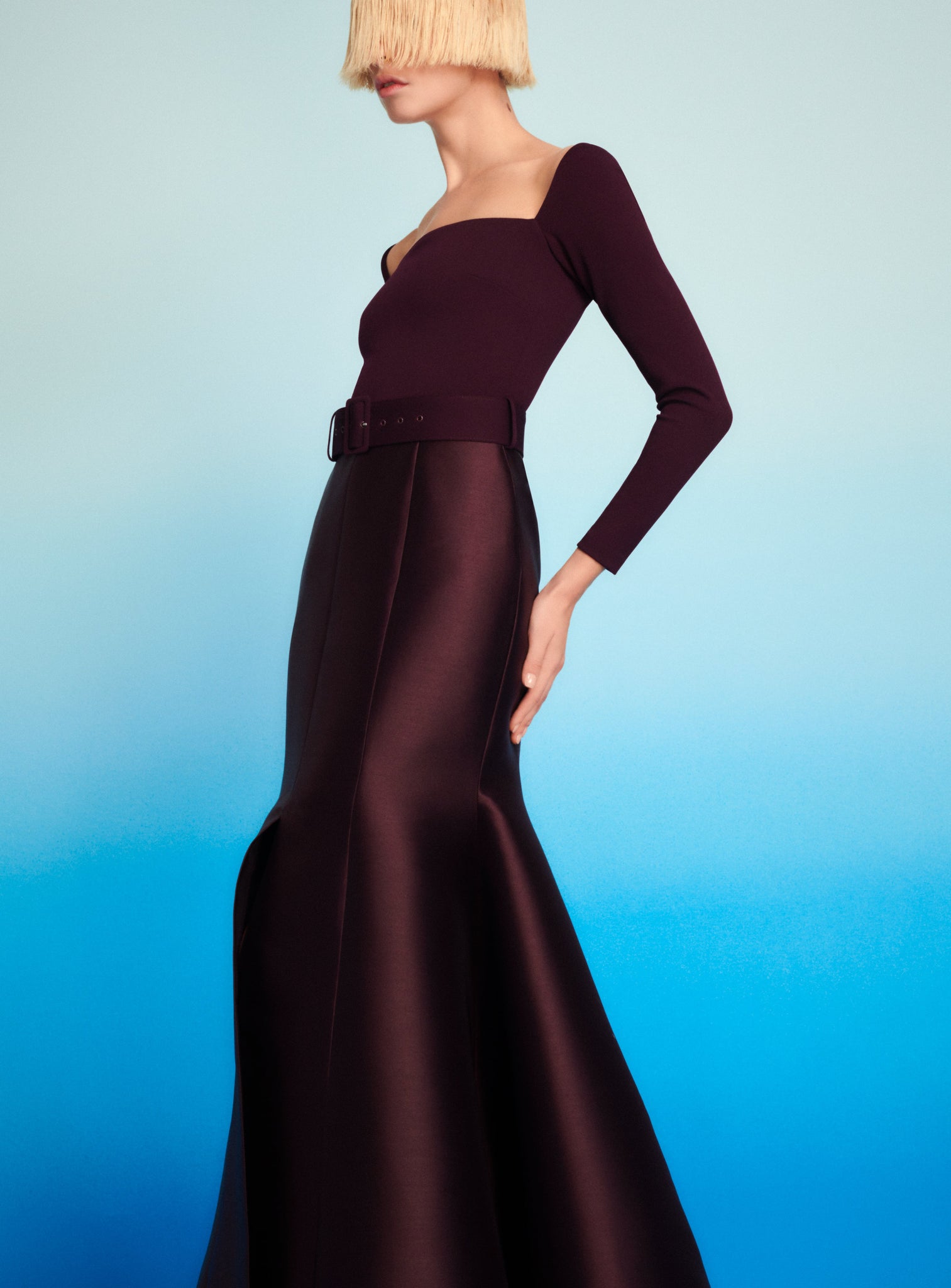 The Mabel Dress in Plum