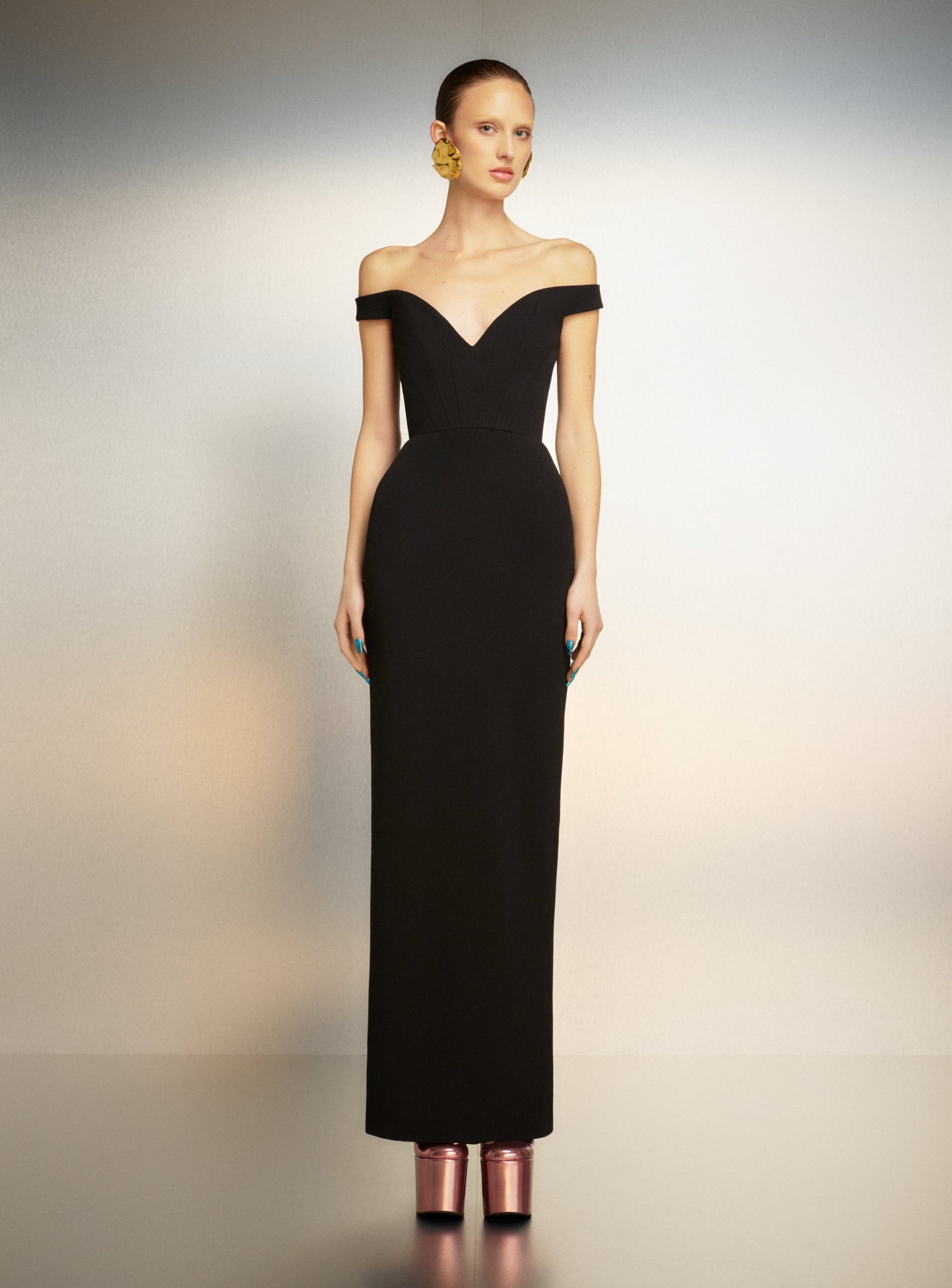 The Amelia Maxi Dress in Black – Solace London US