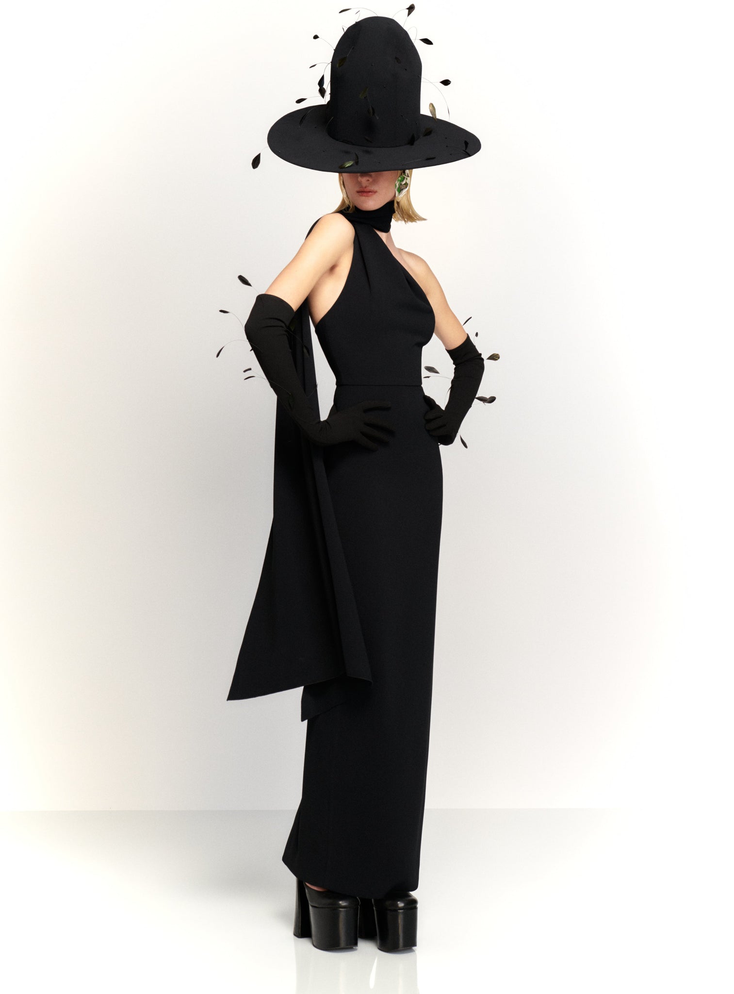 The Demi Maxi Dress in Black