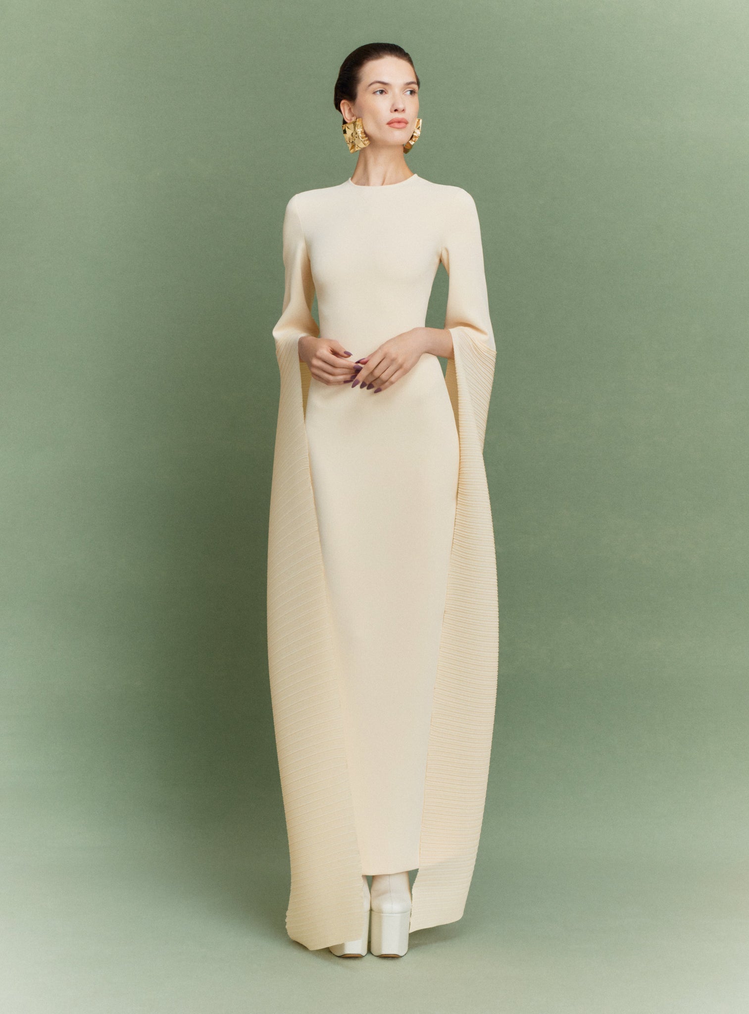 The Naomi Maxi Dress in Alabaster