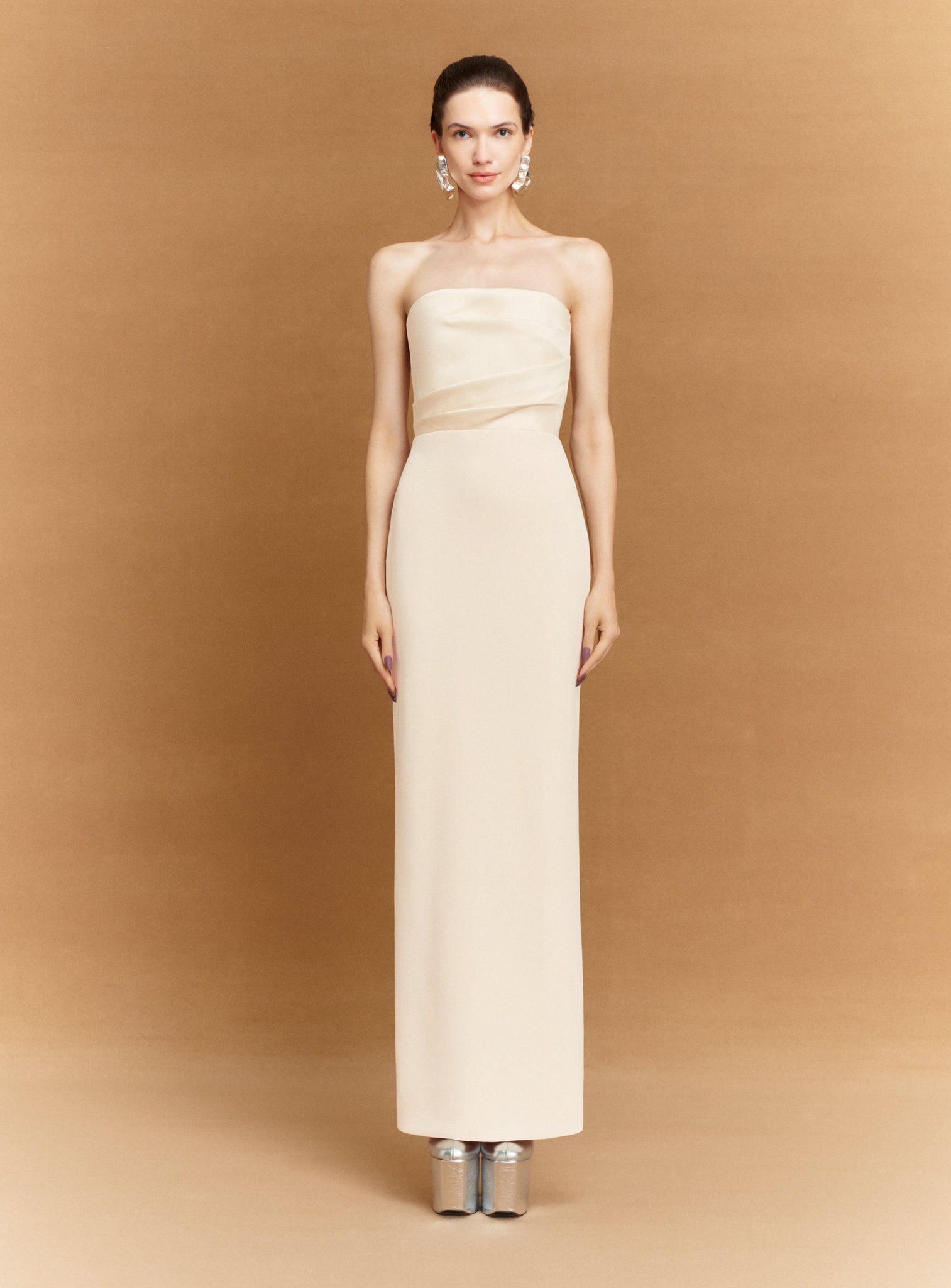 The Afra Maxi Dress in Alabaster