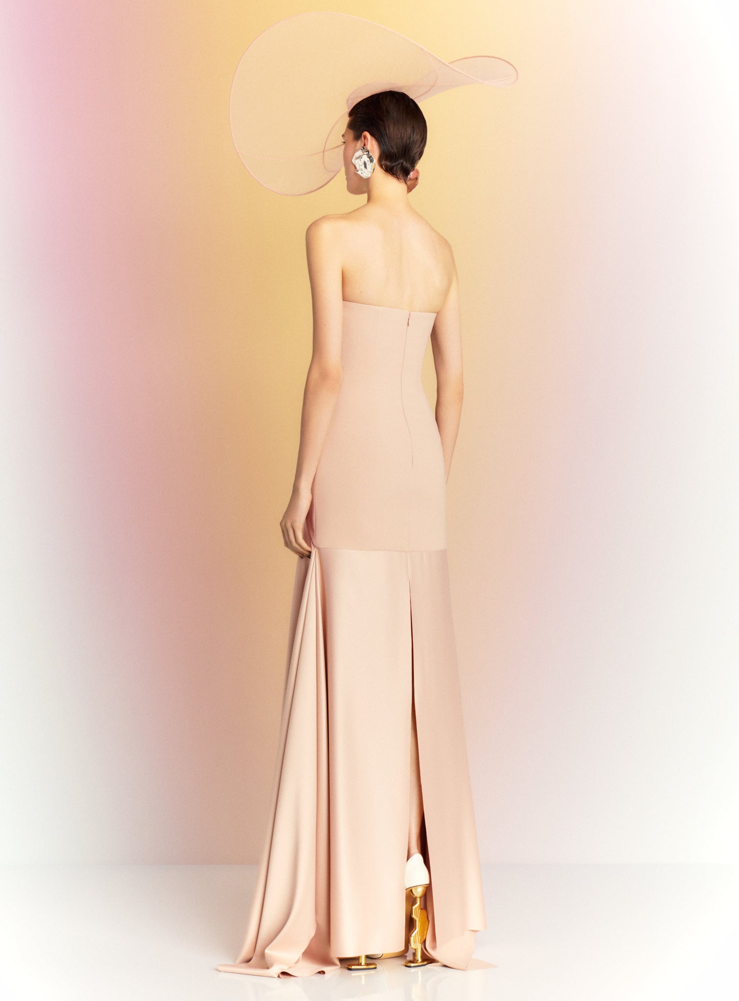 The Alessandra Maxi Dress in Beige