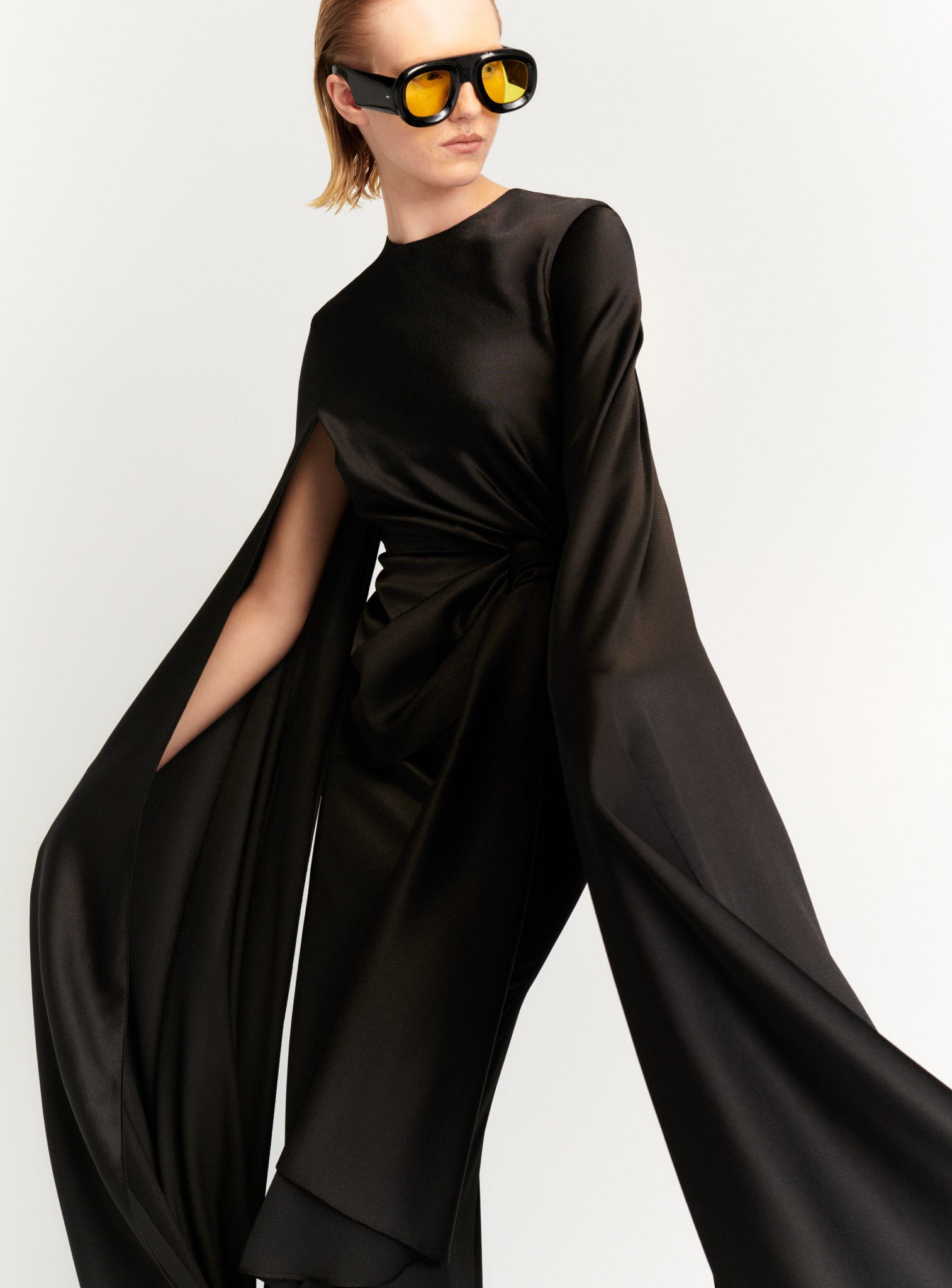 The Elya Maxi Dress in Black