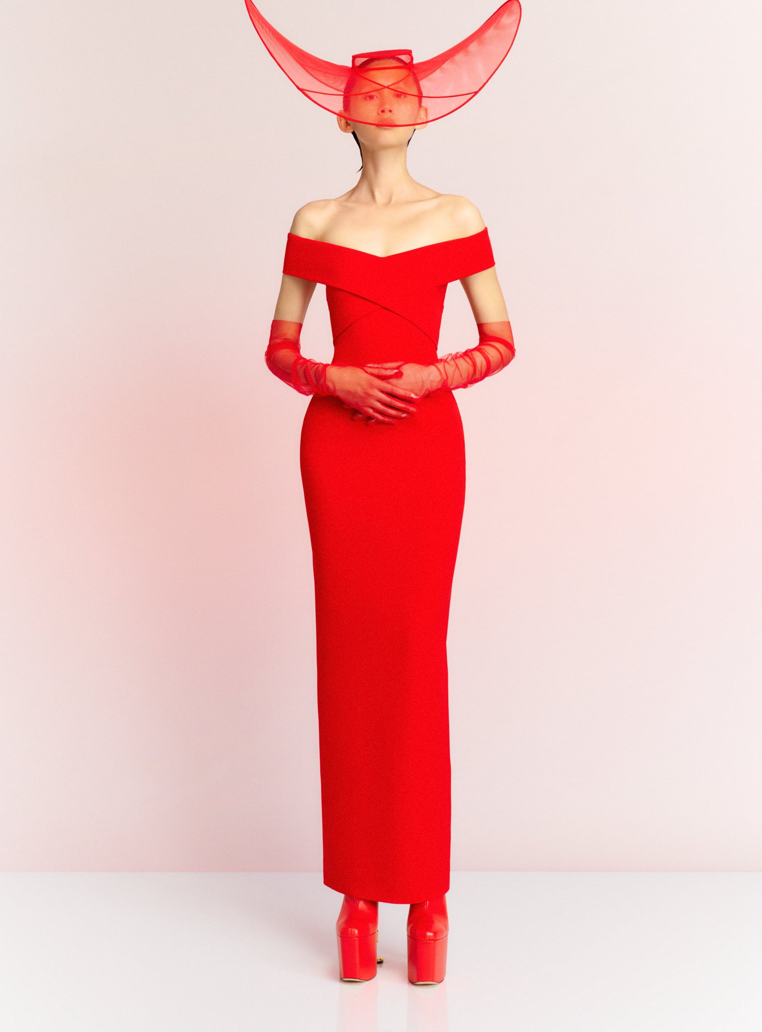 The Ines Maxi Dress in Red