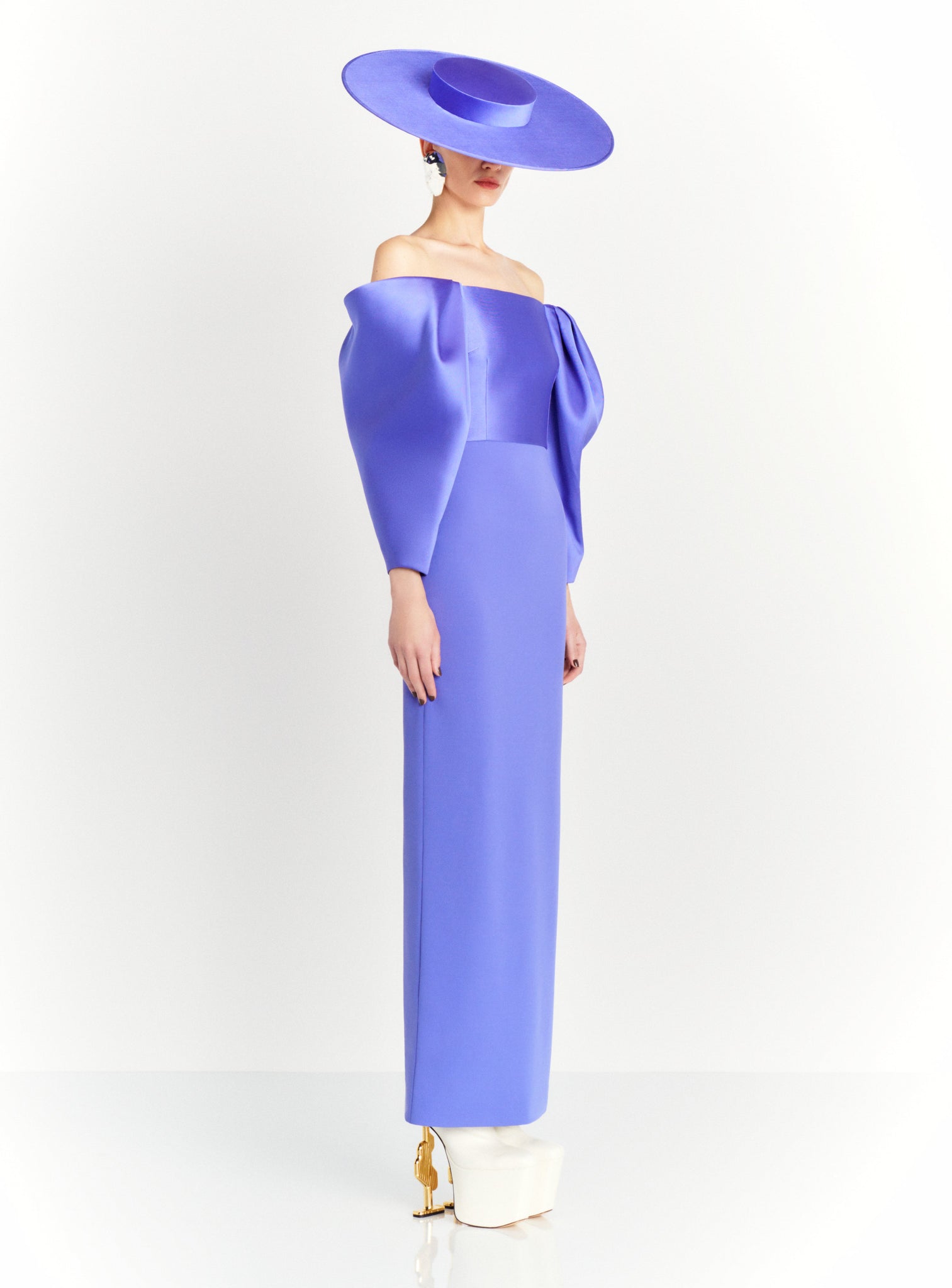 The Melina Maxi Dress in Periwinkle