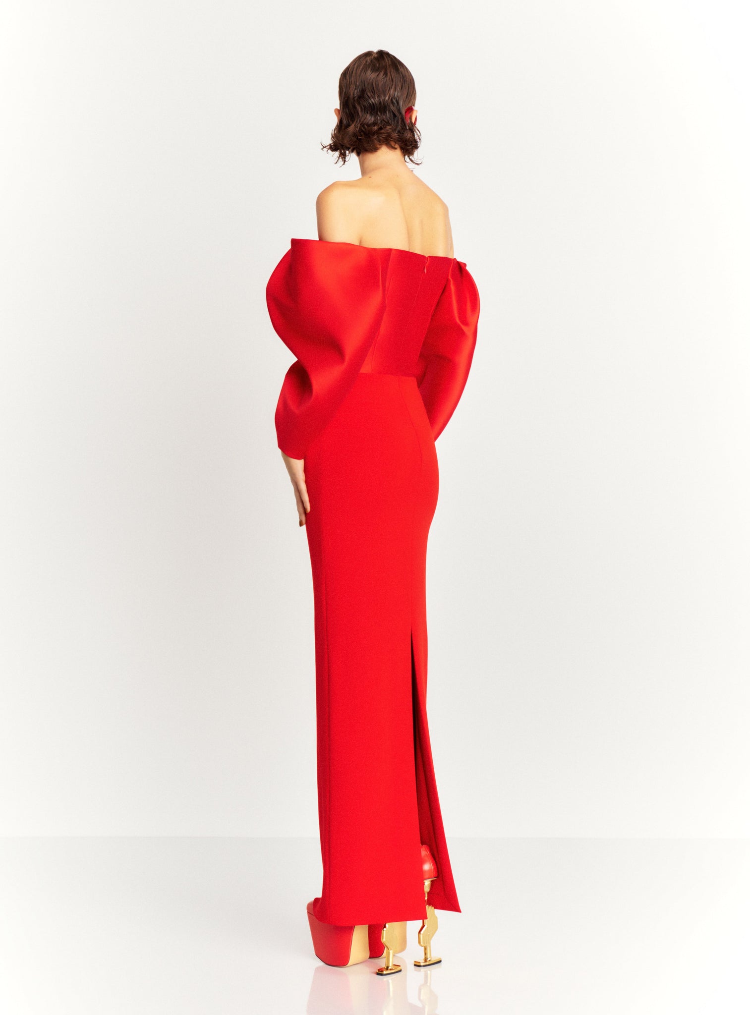 The Melina Maxi Dress in Red