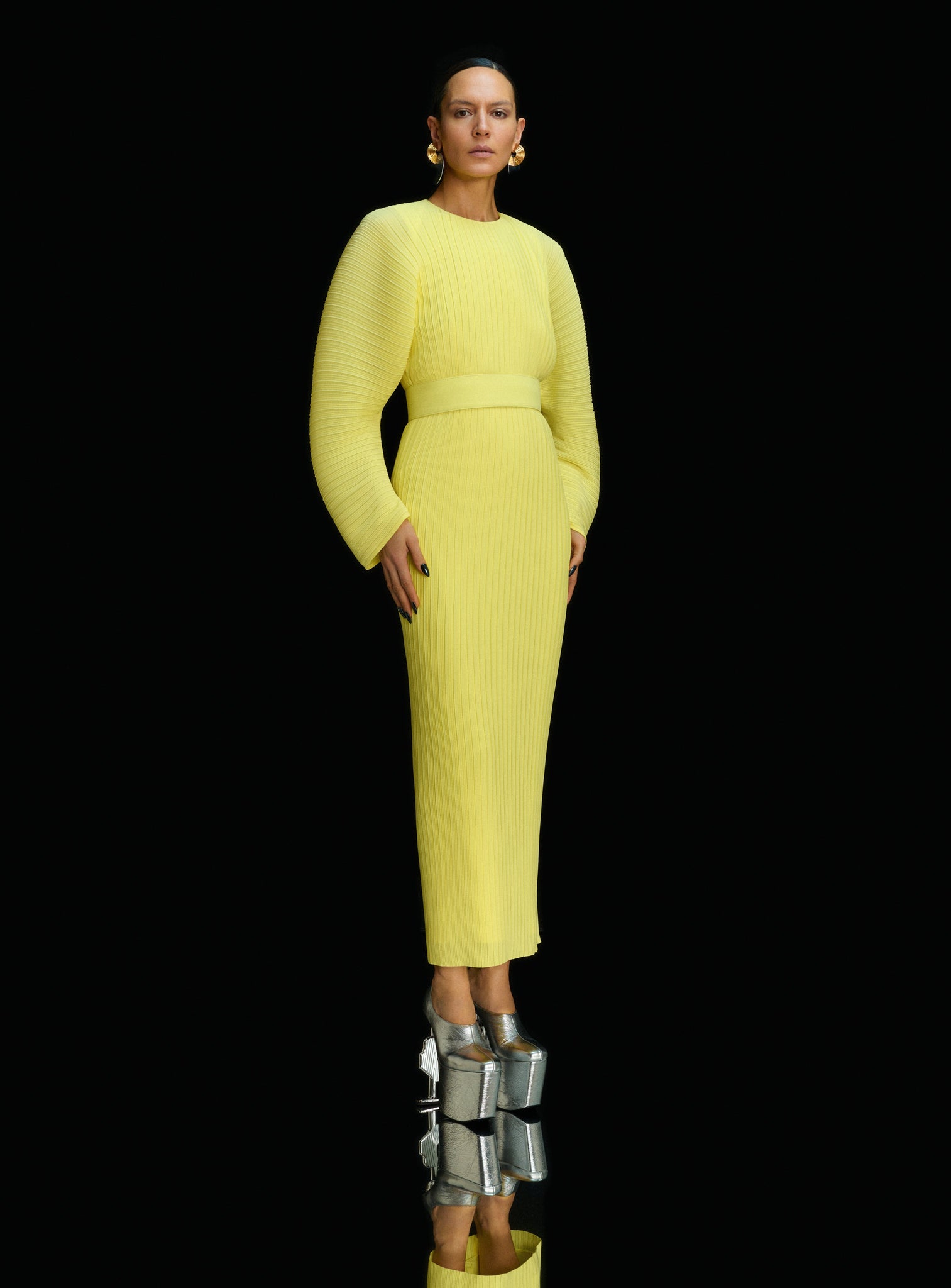 The Mirabelle Maxi Dress in Lemon