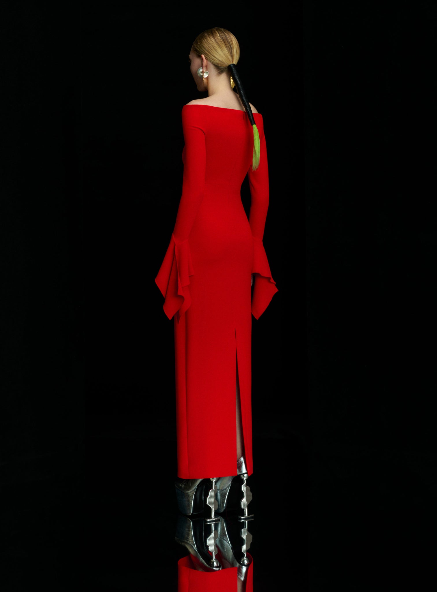 The Amalie Maxi Dress in Red