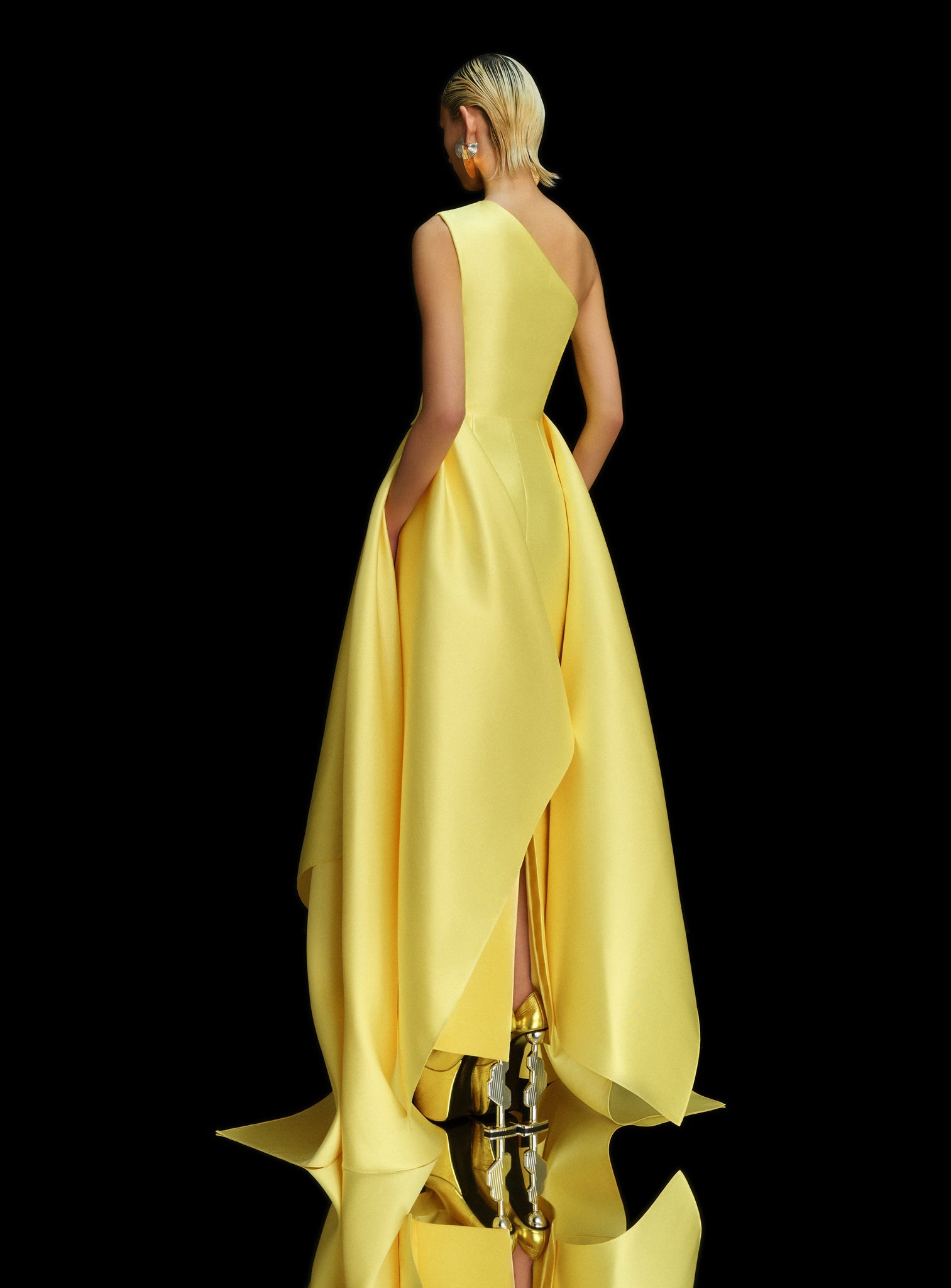 The Charo Maxi Dress in Lemon