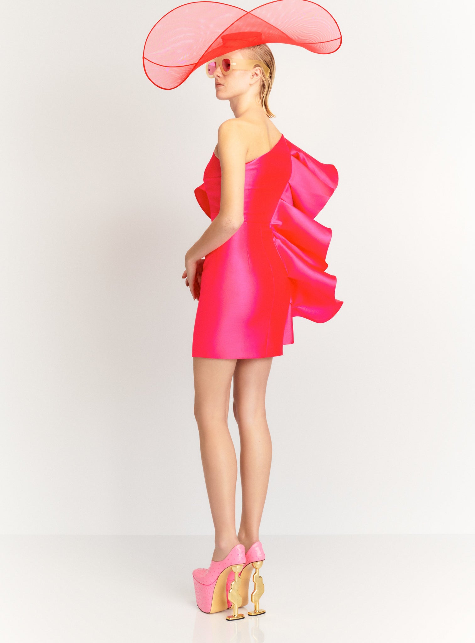 The Rio Mini Dress in Ultra Pink