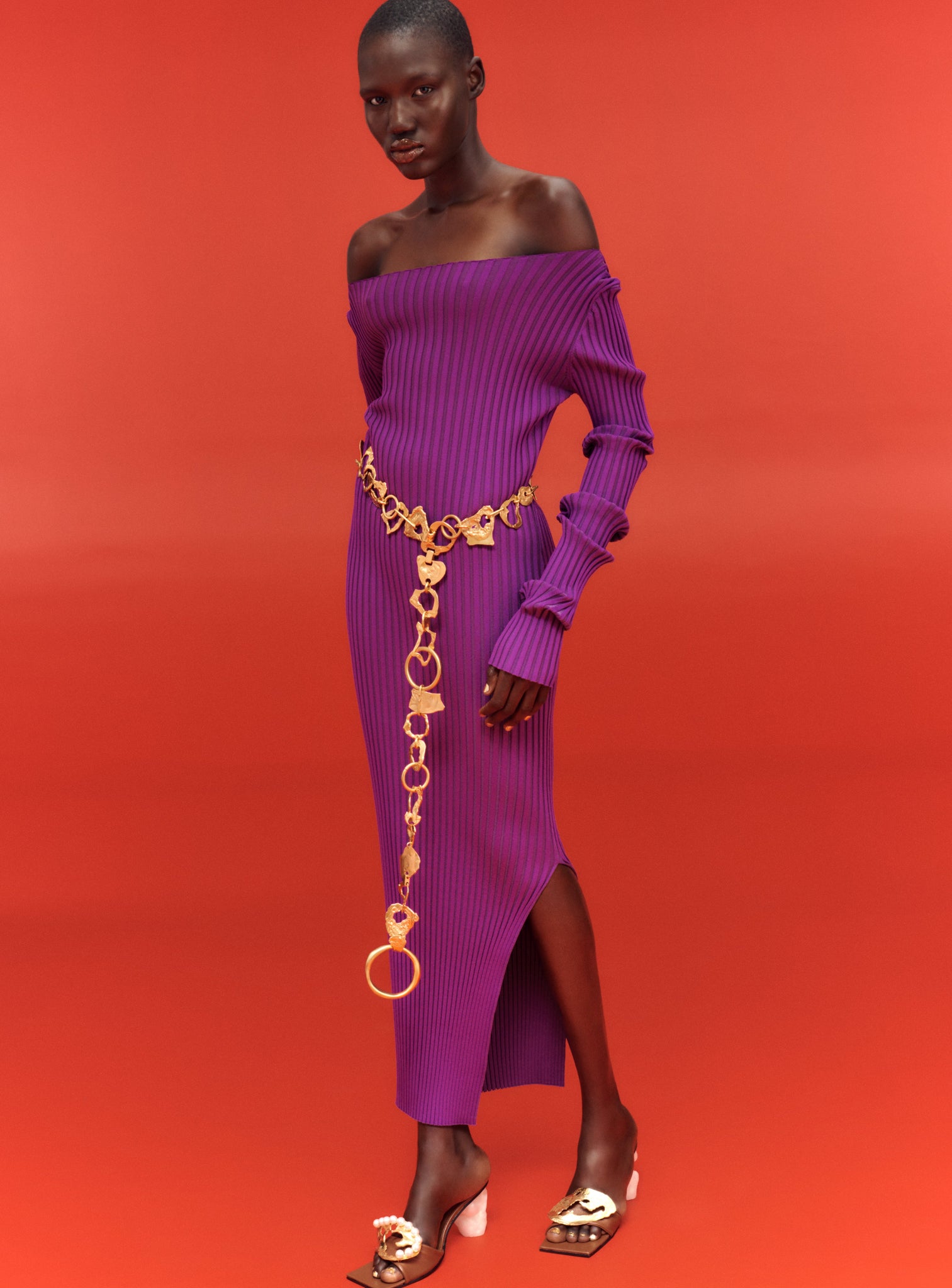 The Loren Maxi Dress in Purple Solace London US