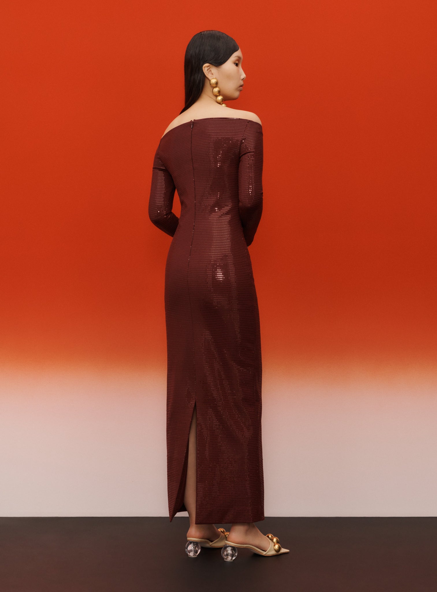 The Ruby Maxi Dress in Aubergine