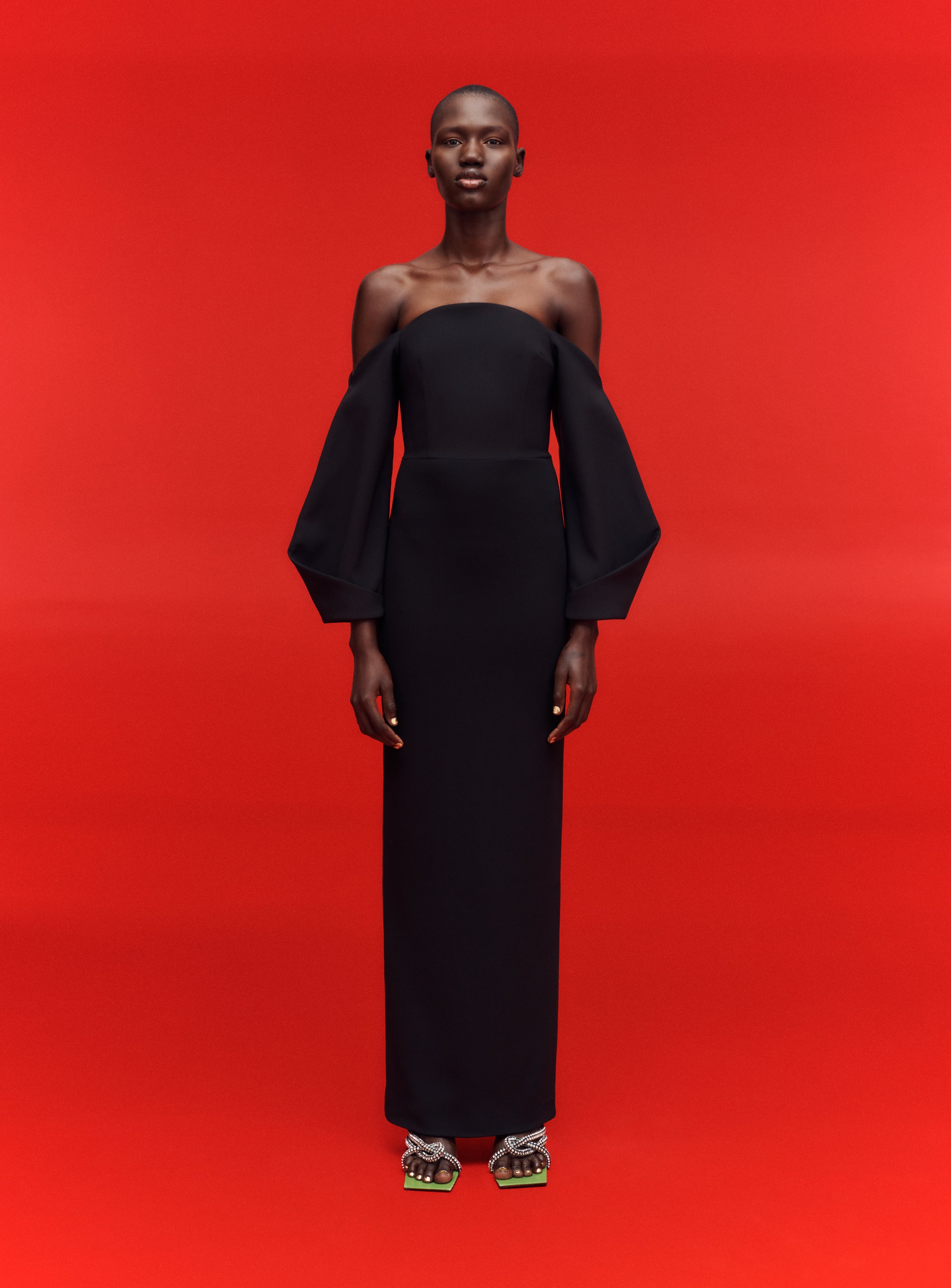 The Lotta Maxi Dress in Black – Solace London US