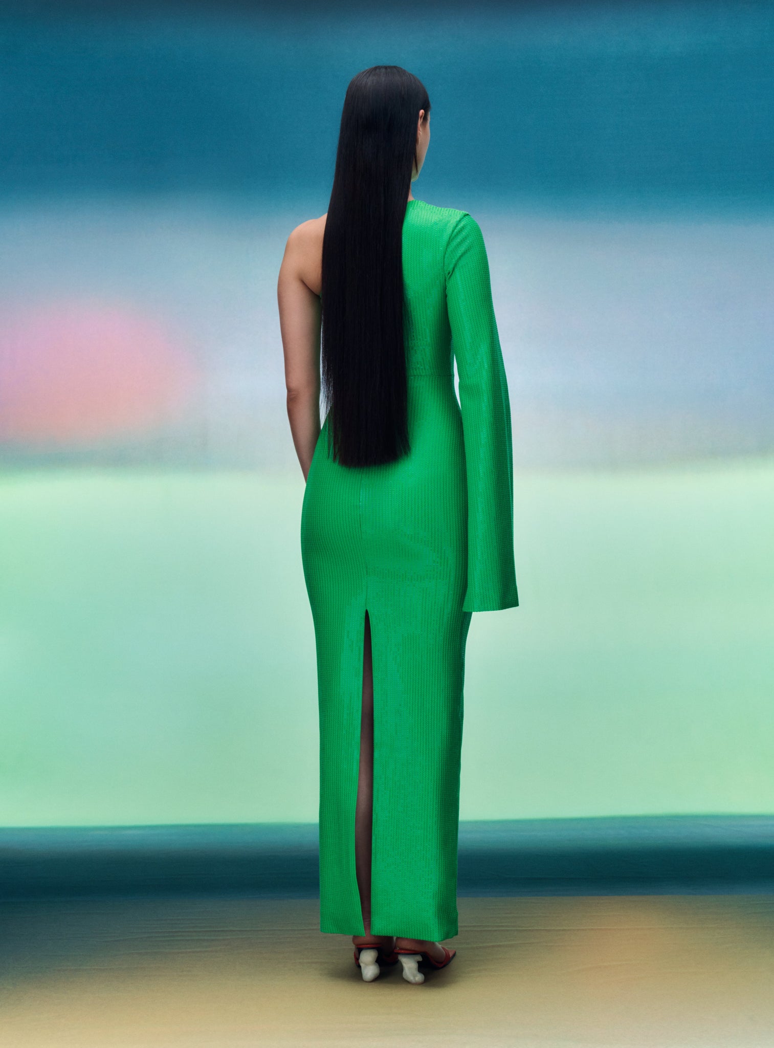 The Valentina Maxi Dress in Bright Green