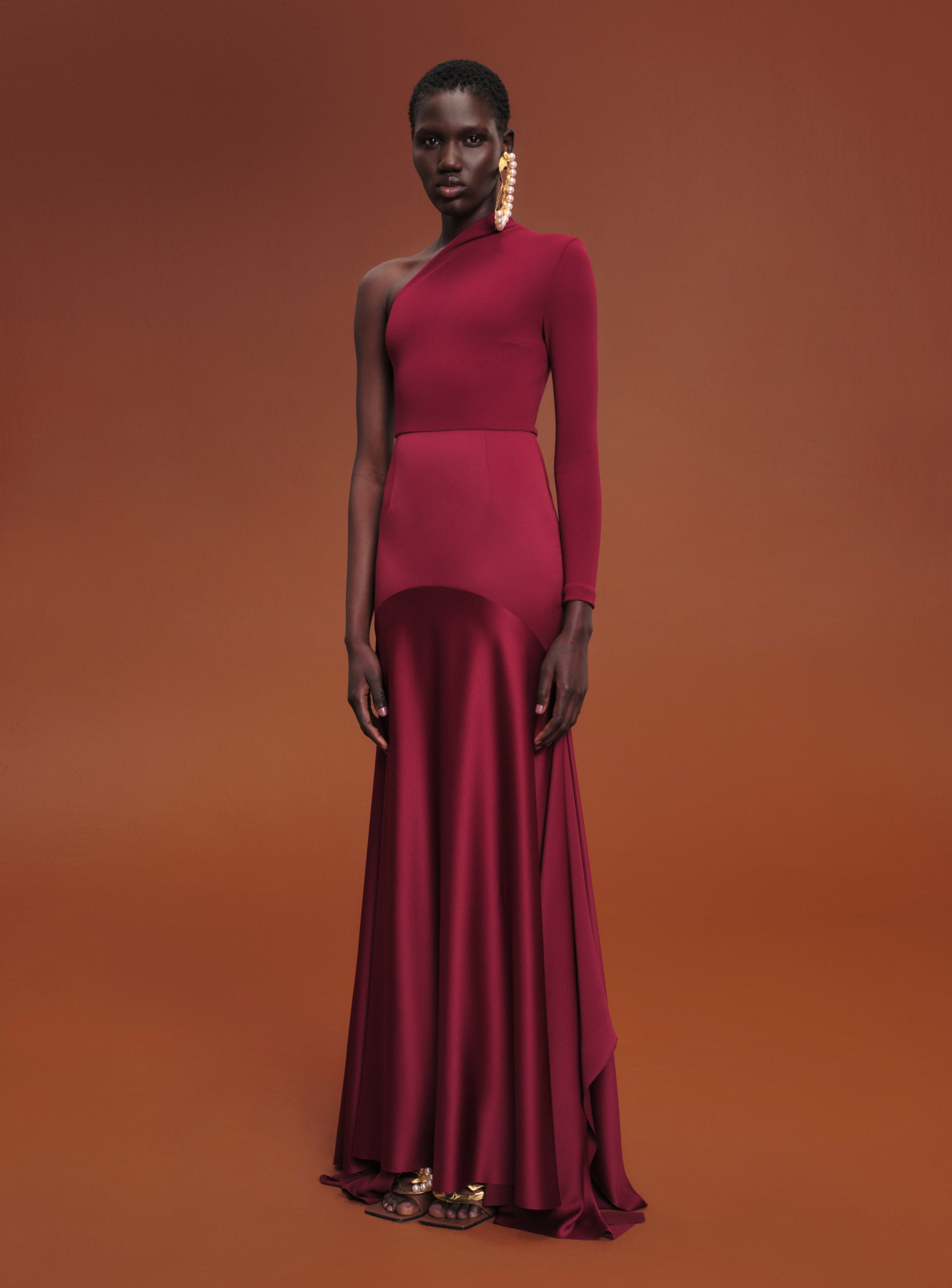 The Sarr Maxi Dress in Mulberry – Solace London US