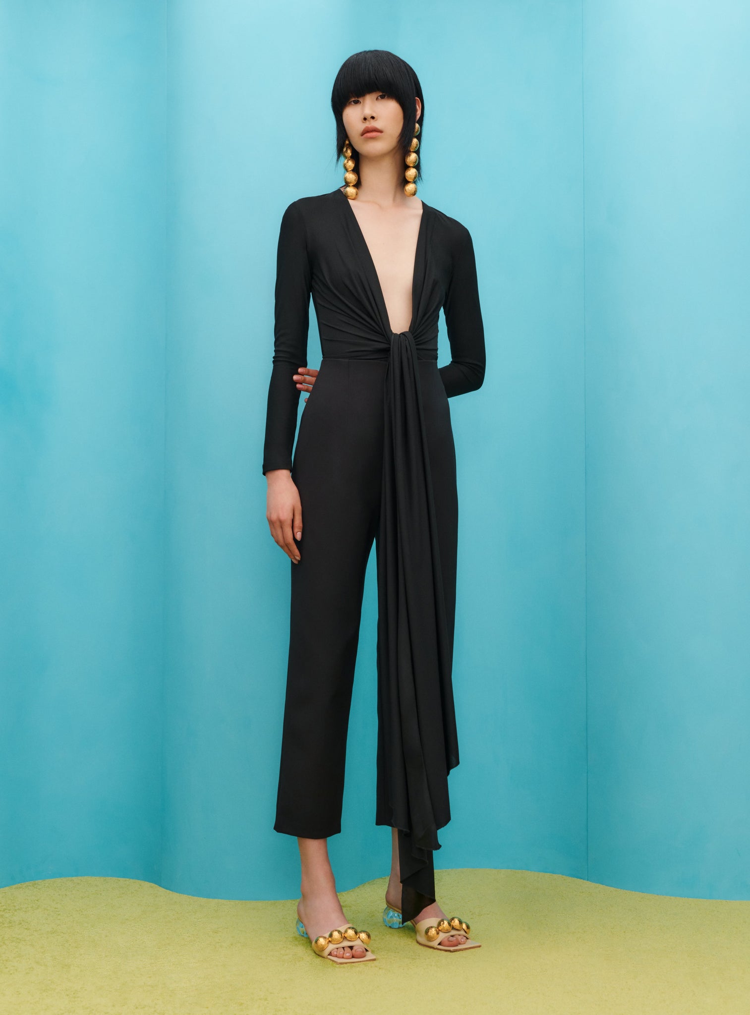 The Ciara Jumpsuit in Black